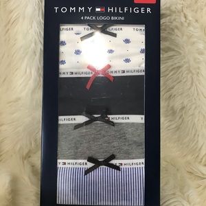 Tommy Hilfigure 4 pack logo bikini